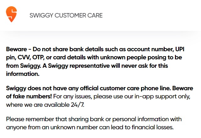 Swiggy Helpline Number How to Contact Swiggy Customer Support Quickly Swiggy Customer Number