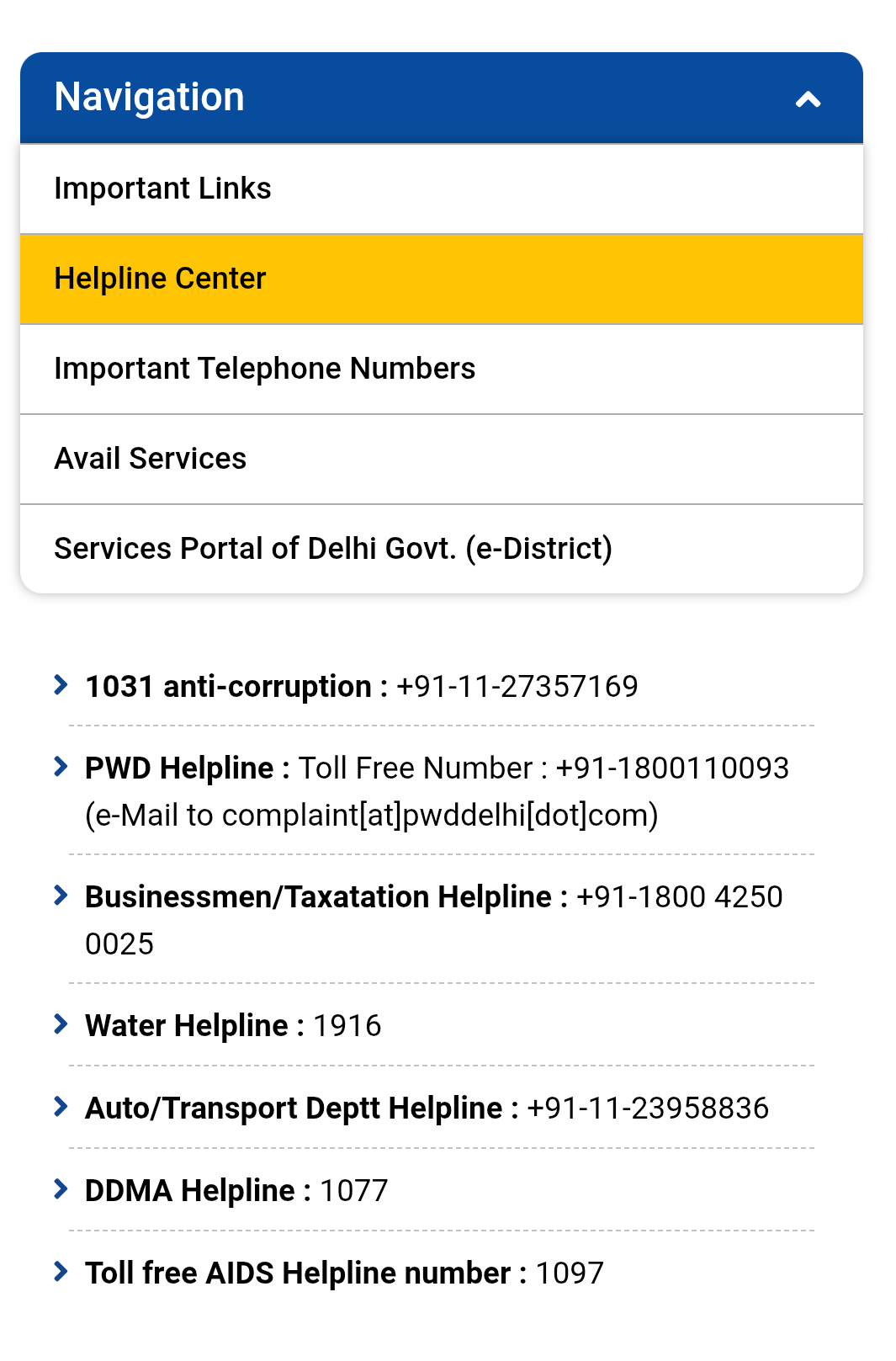 CM helpline Delhi 